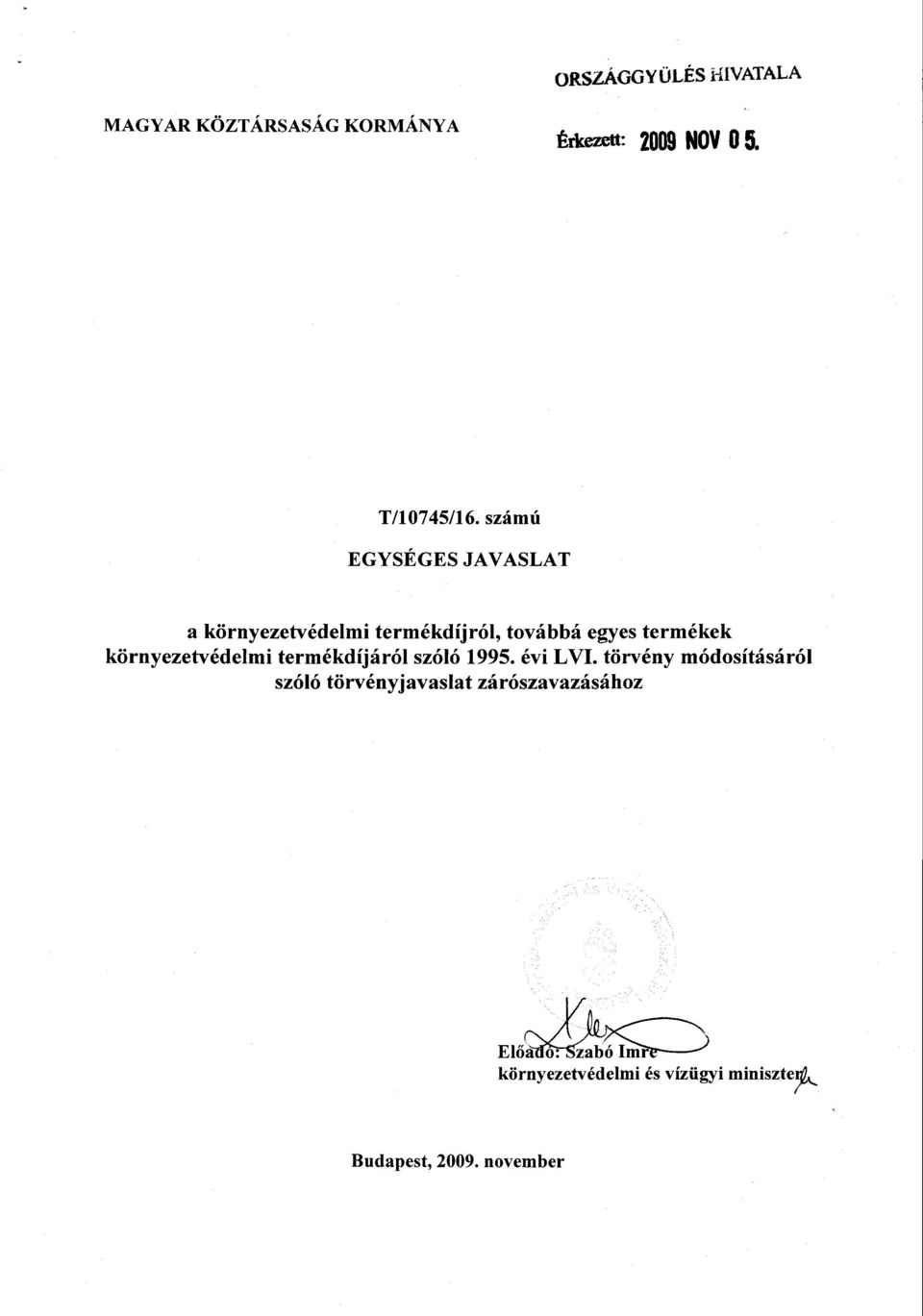 környezetvédelmi termékdíjáról szóló 1995. évi LVI.