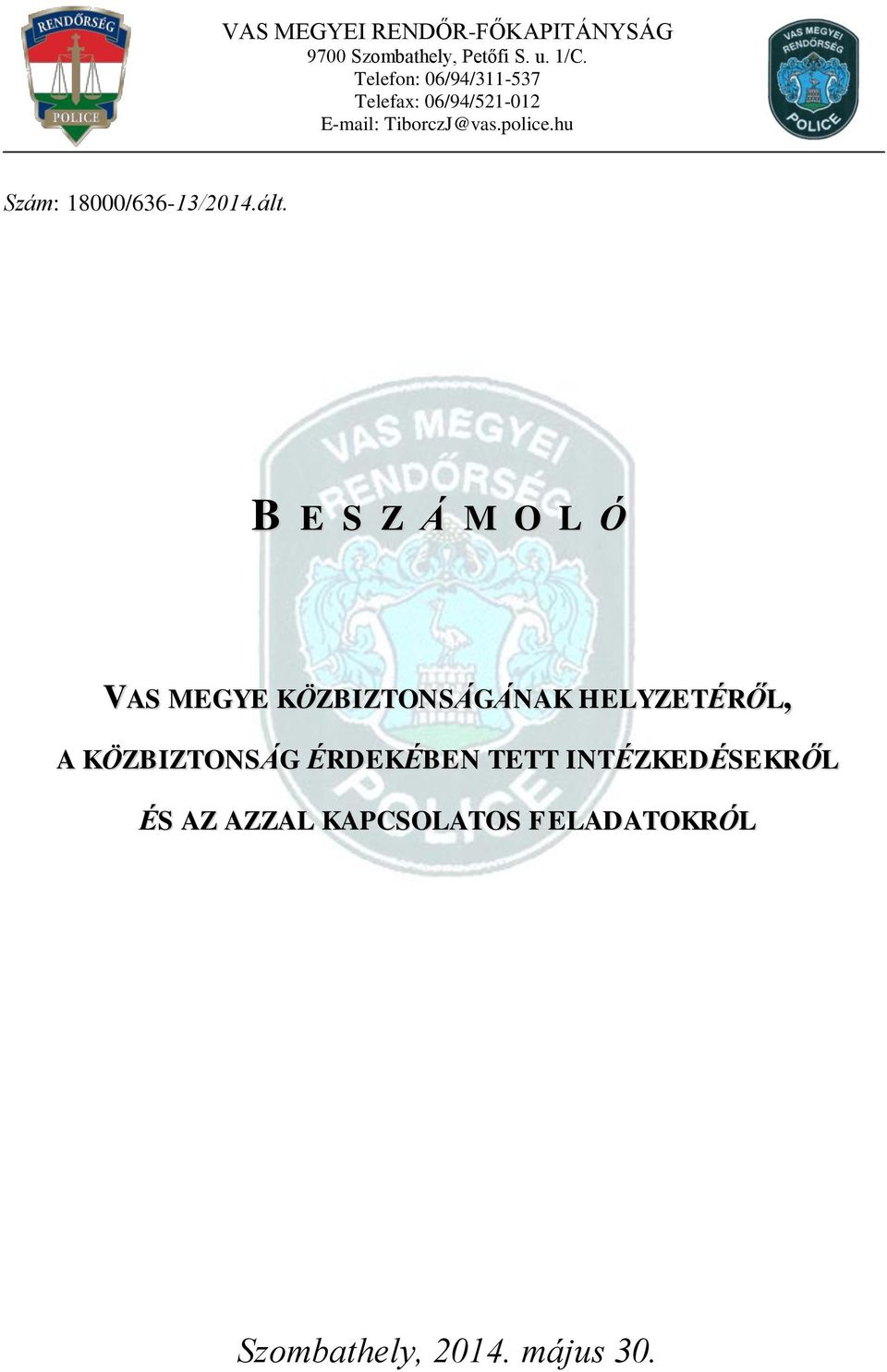 hu Szám: 18000/636-13/2014.ált.