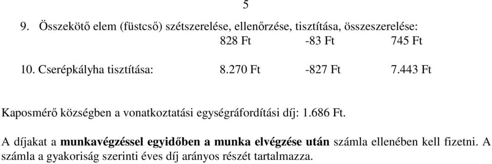 443 Ft 5 Kaposmérı községben a vonatkoztatási egységráfordítási díj: 1.686 Ft.