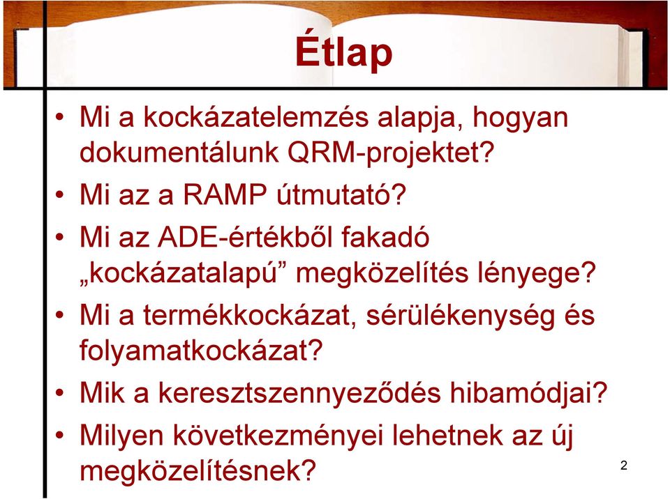 Mi az ADE-értékből fakadó kockázatalapú megközelítés lényege?