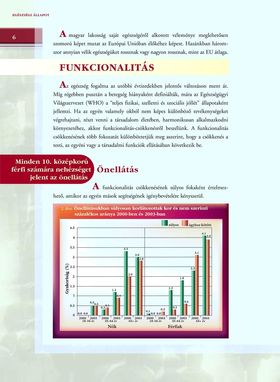 Míg régebben pusztán a betegség hiányaként definiálták, mára az Egészségügyi Világszervezet (WHO) a teljes fizikai, szellemi és szociális jóllét állapotaként jellemzi.