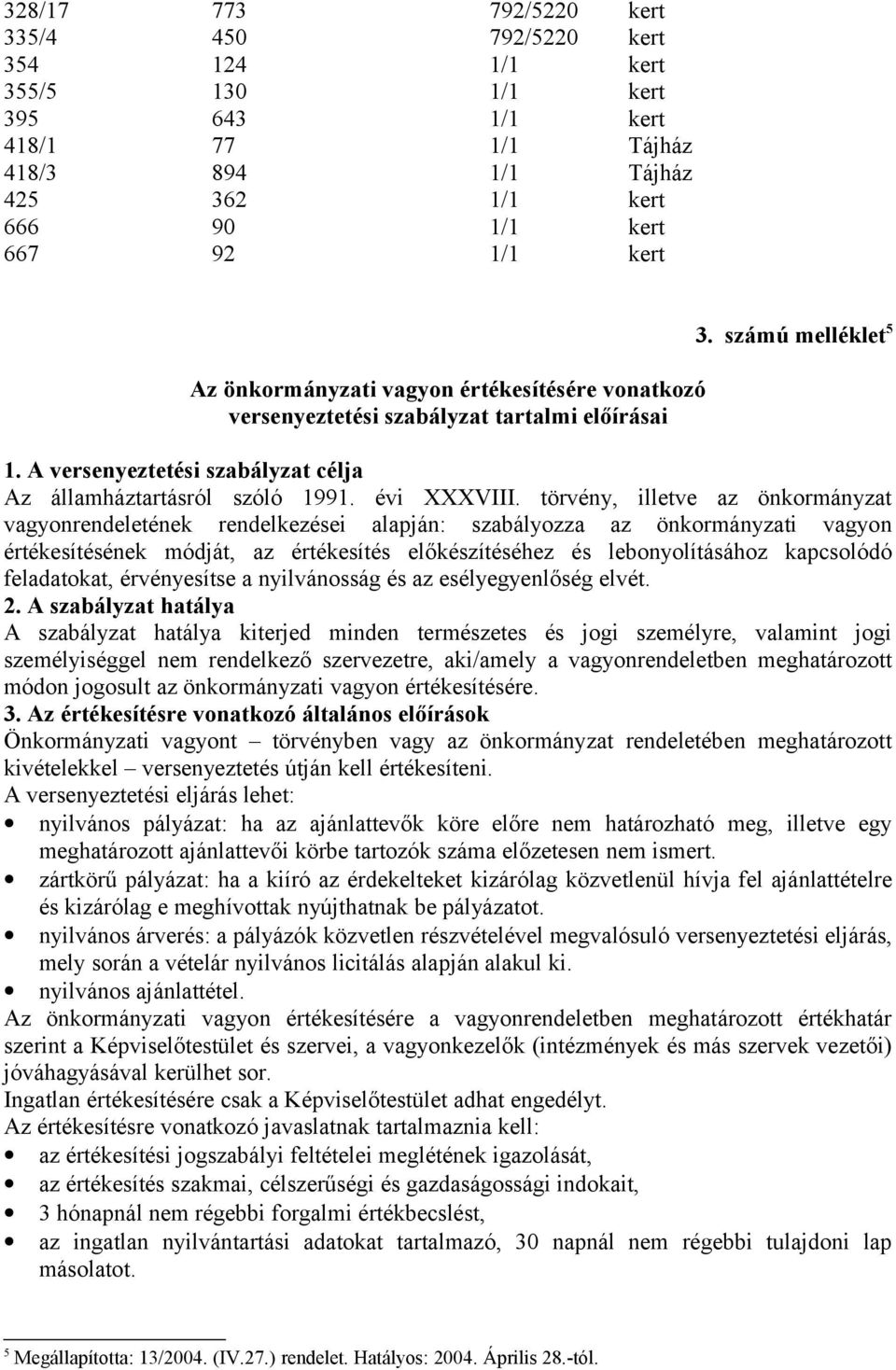 törvény, illetve az önkormányzat vagyonrendeletének rendelkezései alapján: szabályozza az önkormányzati vagyon értékesítésének módját, az értékesítés előkészítéséhez és lebonyolításához kapcsolódó
