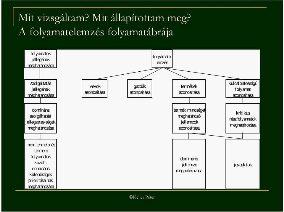 azonosítása gazdák azonosítása termékek azonosítása kulcsfontosságú folyamat azonosítása domináns szolgáltatási jellegzetes-ségek