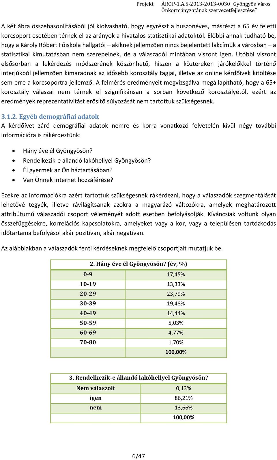 igen. Utóbbi viszont elsősorban a lekérdezés módszerének köszönhető, hiszen a köztereken járókelőkkel történő interjúkból jellemzően kimaradnak az idősebb korosztály tagjai, illetve az online