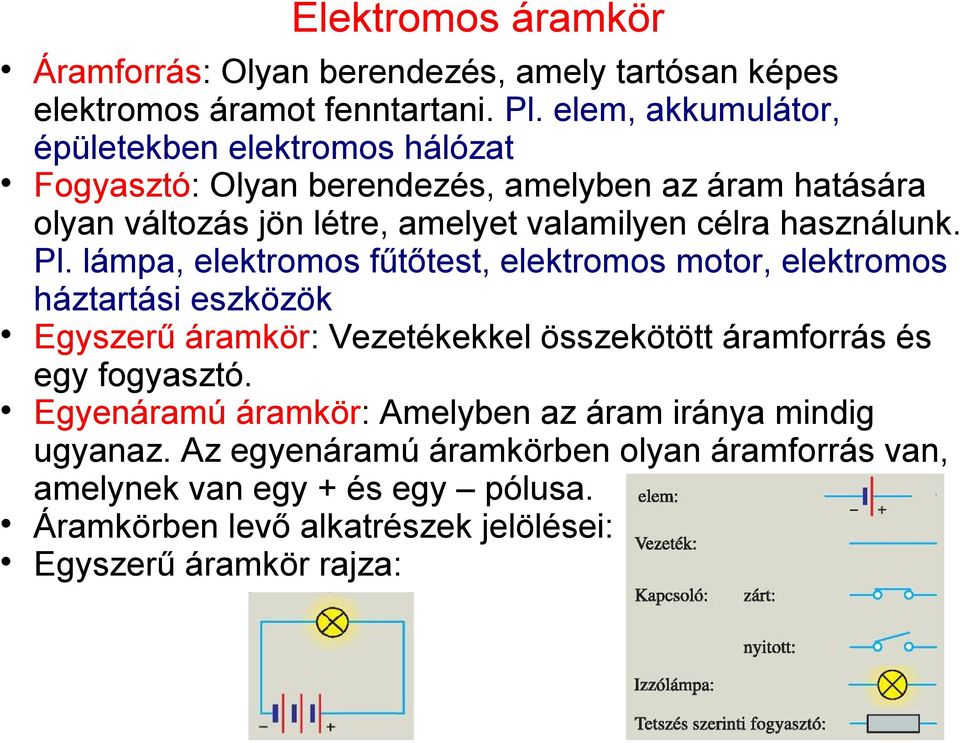 Elektromos áram, áramkör - PDF Free Download