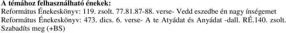 verse- Vedd eszedbe én nagy ínségemet Református