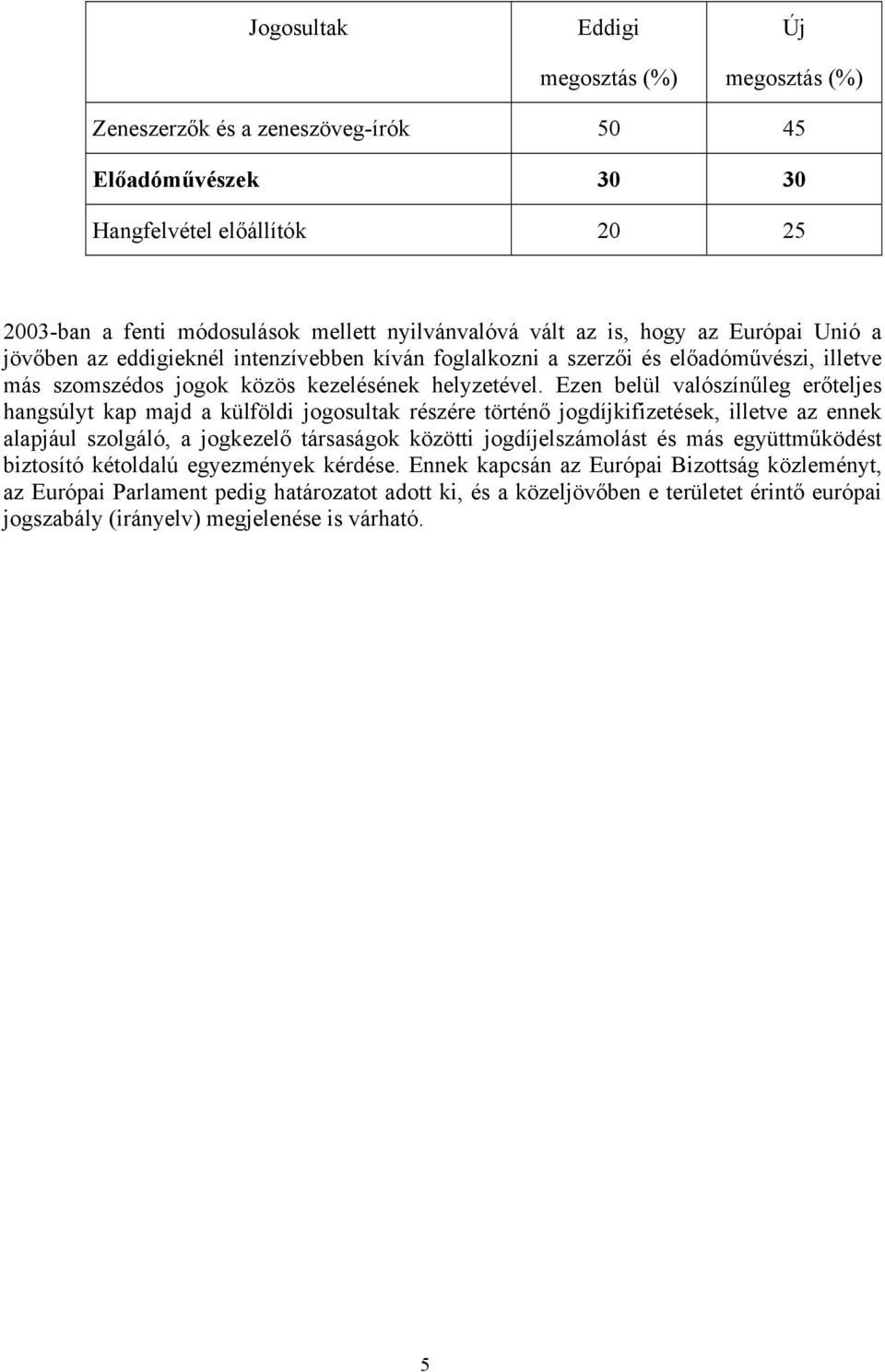 Ezen belül valószínűleg erőteljes hangsúlyt kap majd a külföldi jogosultak részére történő jogdíjkifizetések, illetve az ennek alapjául szolgáló, a jogkezelő társaságok közötti jogdíjelszámolást és