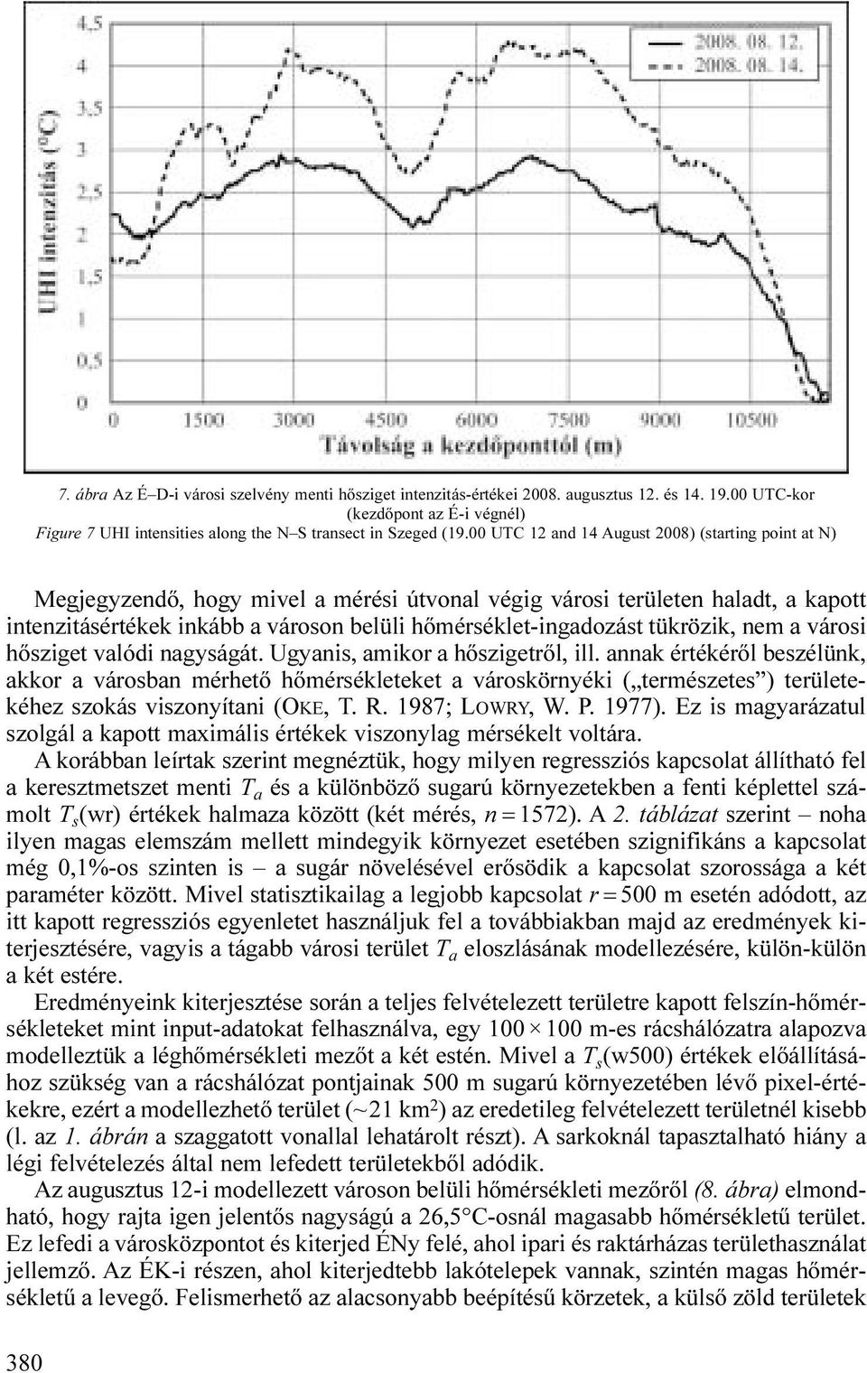 tükrözik, nem a városi hősziget valódi nagyságát. Ugyanis, amikor a hőszigetről, ill.
