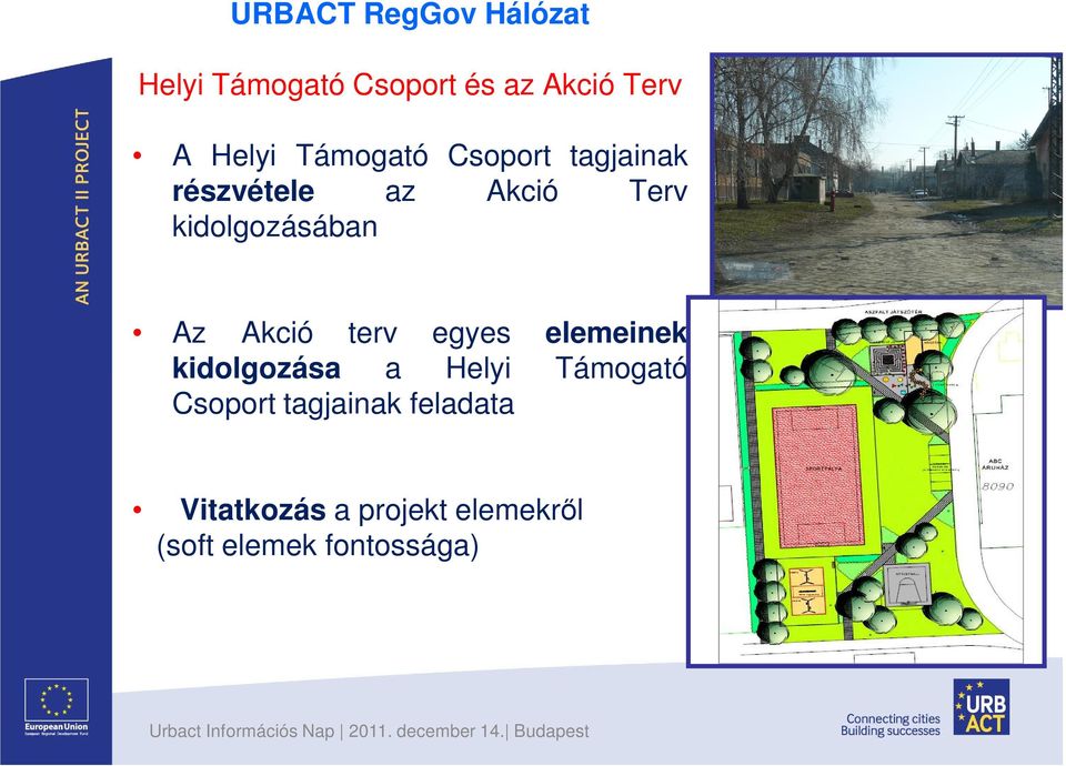 Akció terv egyes elemeinek kidolgozása a Helyi Támogató Csoport