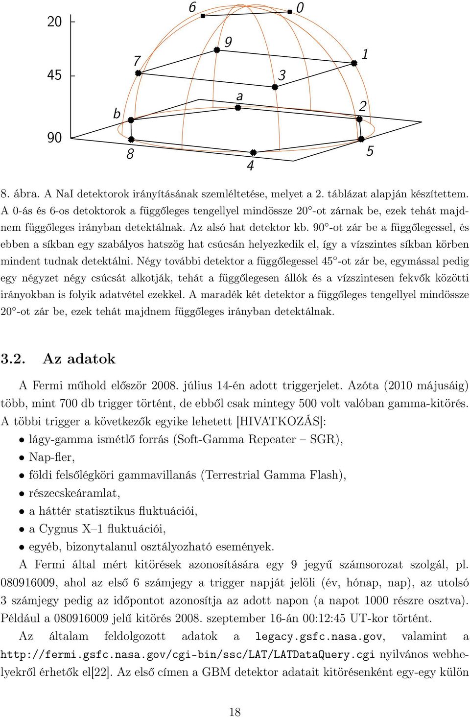 9 -ot zár be a függőlegessel, és ebben a síkban egy szabályos hatszög hat csúcsán helyezkedik el, így a vízszintes síkban körben mindent tudnak detektálni.