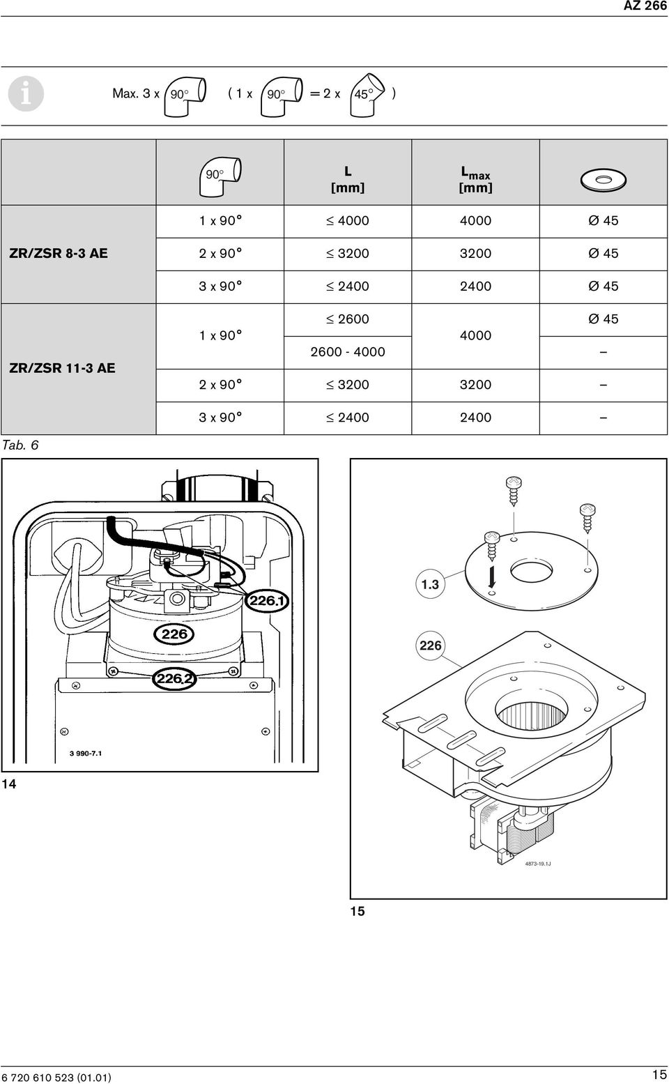 4000 Ø 45 ZR/ZSR 8-3 AE 2 x 90 3200 3200 Ø 45 3 x 90 2400 2400
