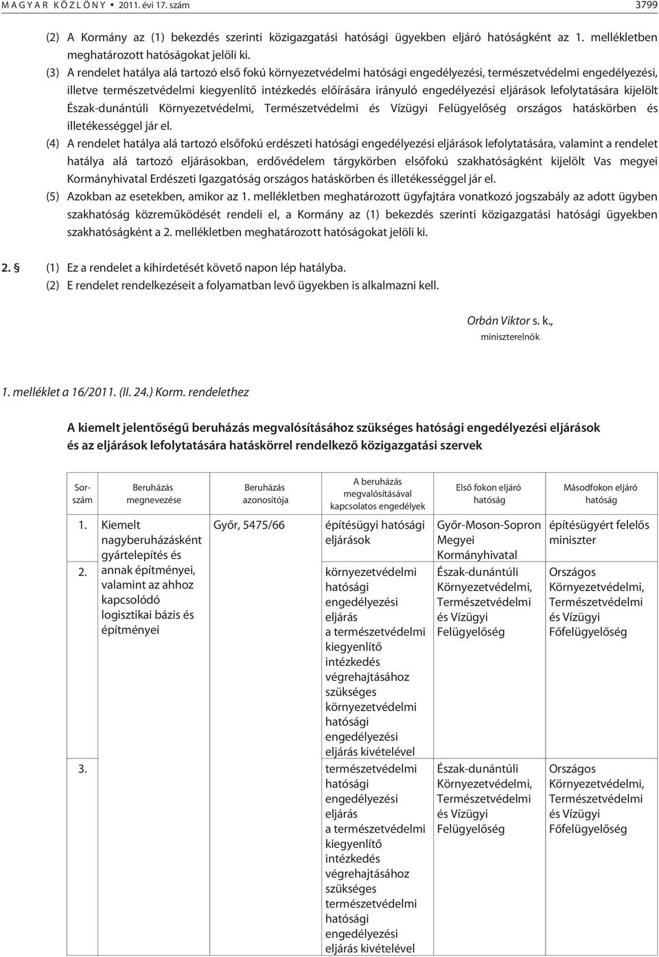eljárások lefolytatására kijelölt Észak-dunántúli Környezetvédelmi, Természetvédelmi és Vízügyi Felügyelõség országos hatáskörben és illetékességgel jár el.