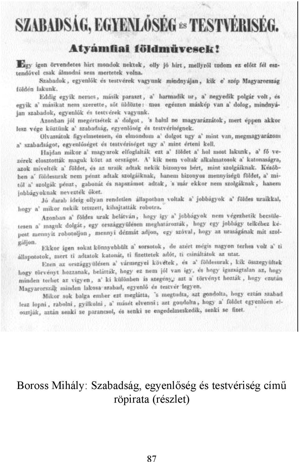 egyenlőség és