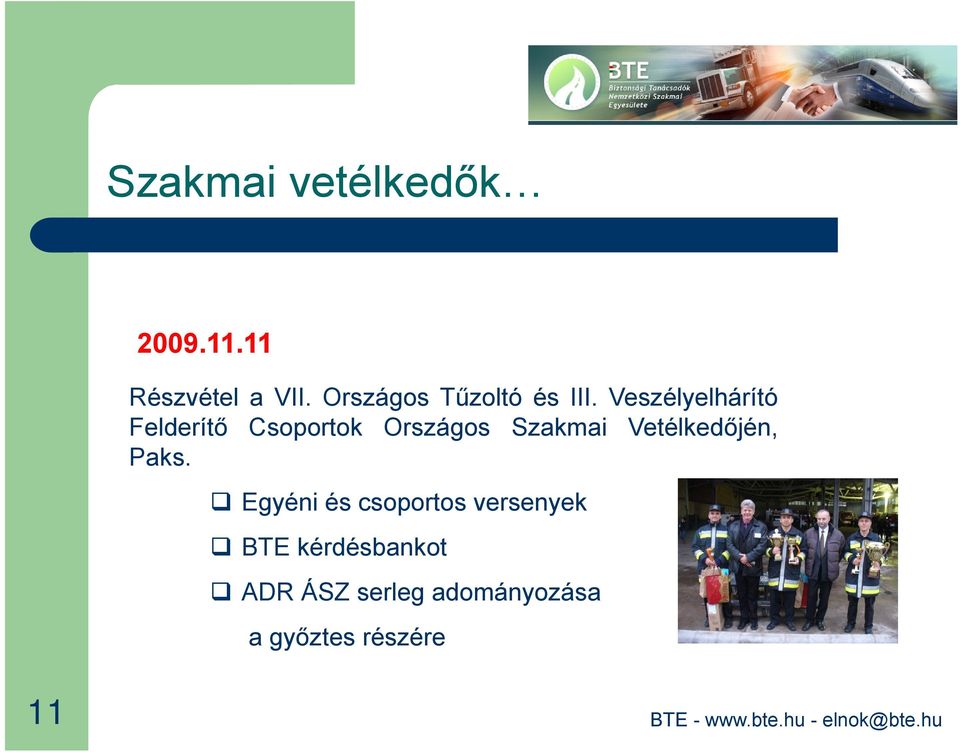 Veszélyelhárító Felderítő Csoportok Országos Szakmai
