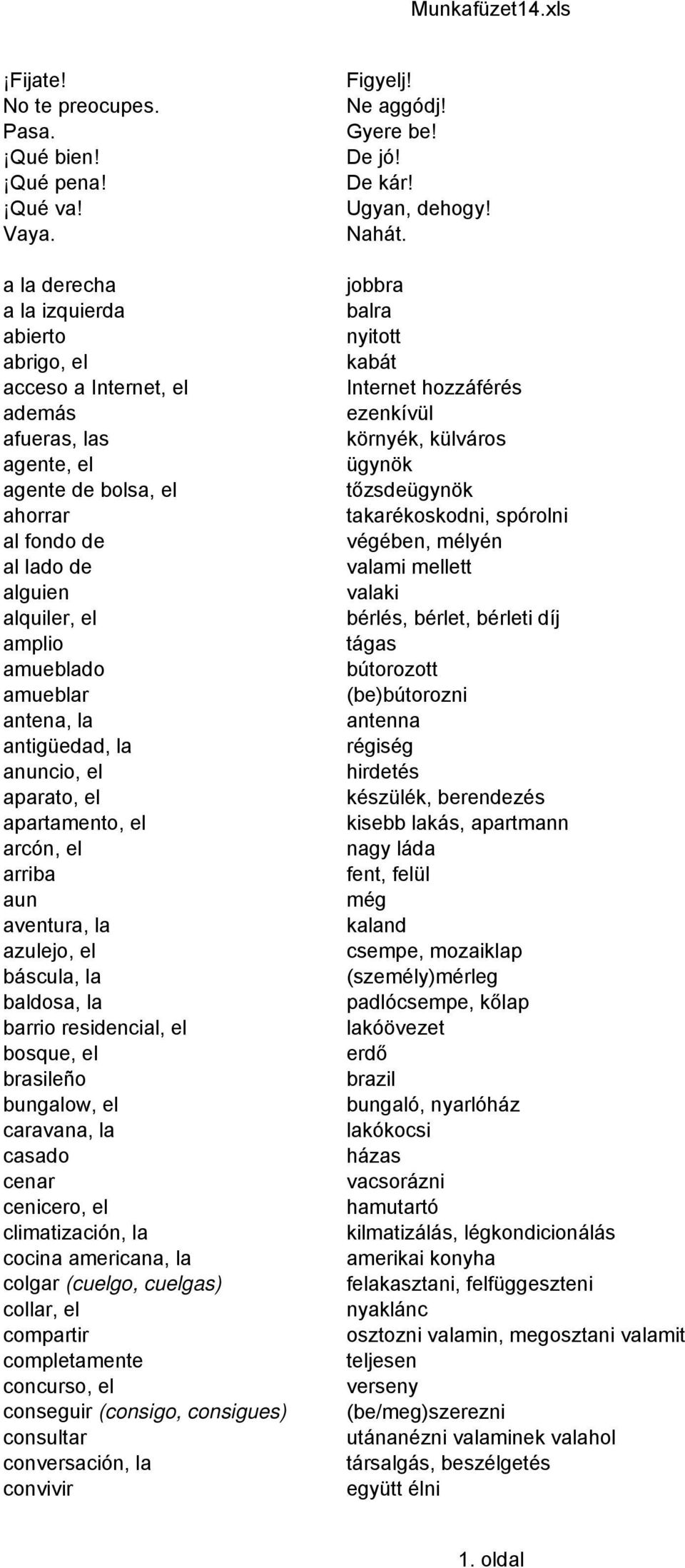 antena, la antigüedad, la anuncio, el aparato, el apartamento, el arcón, el arriba aun aventura, la azulejo, el báscula, la baldosa, la barrio residencial, el bosque, el brasileño bungalow, el