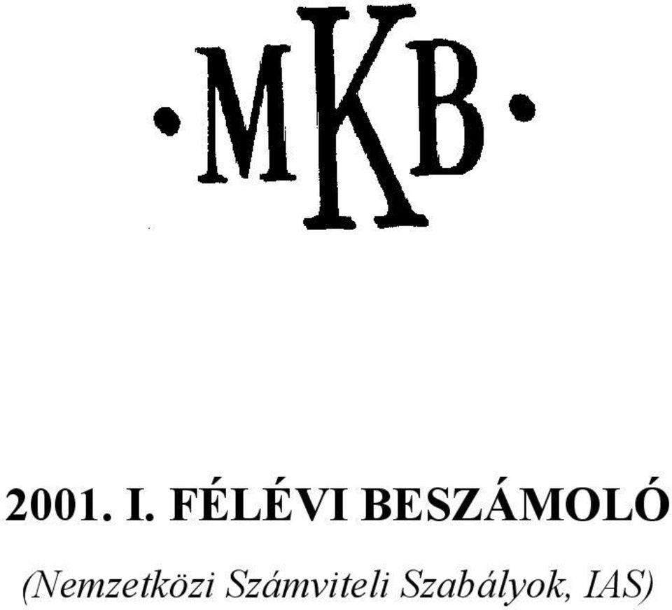 BESZÁMOLÓ