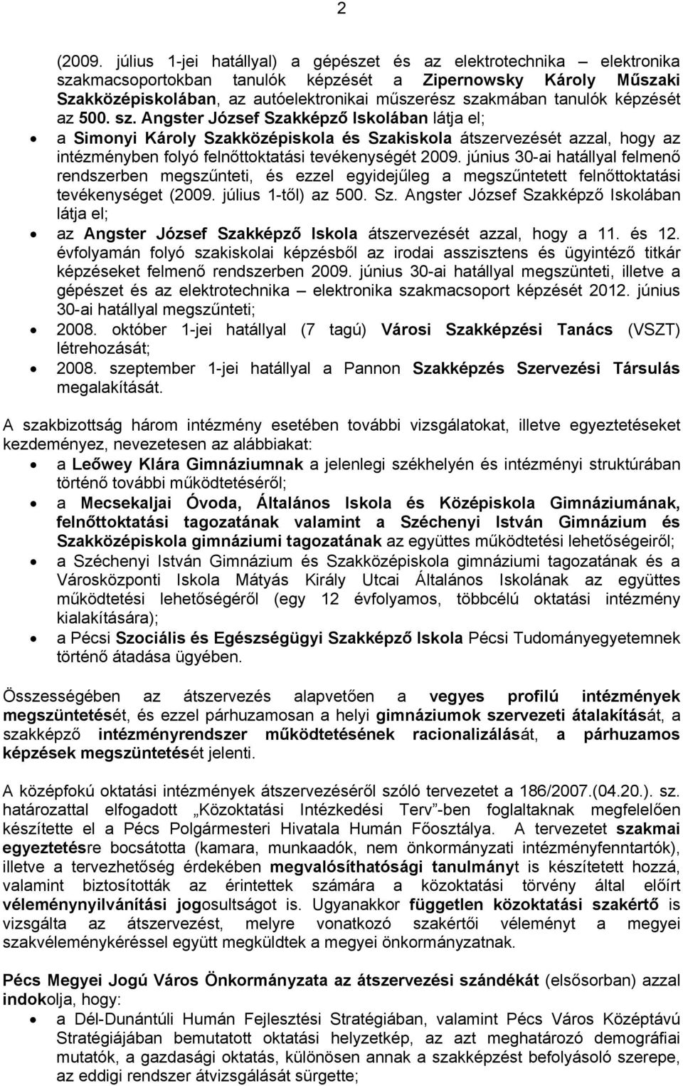 tanulók képzését az 500. sz.