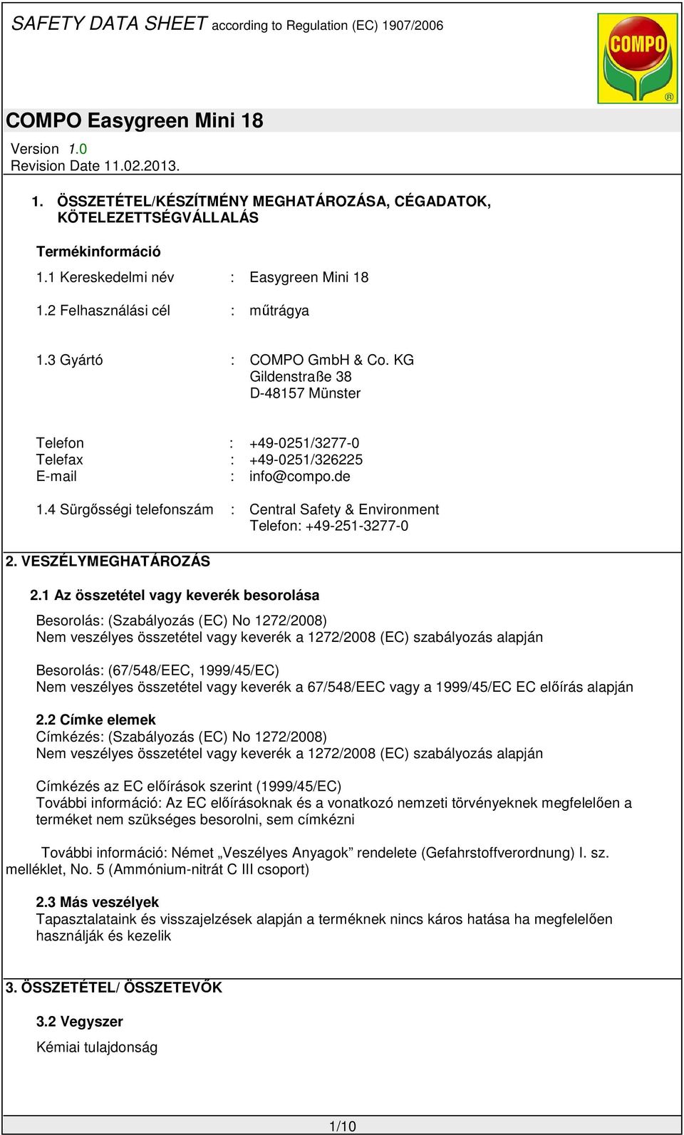 VESZÉLYMEGHATÁROZÁS 2.
