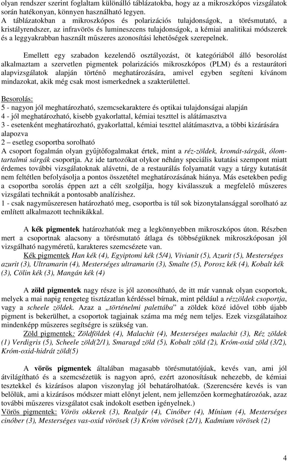 műszeres azonosítási lehetőségek szerepelnek.