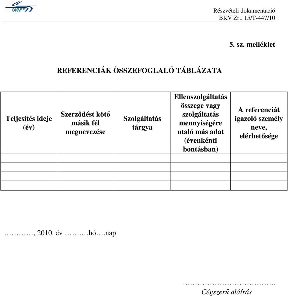 kötő másik fél megnevezése Szolgáltatás tárgya Ellenszolgáltatás összege vagy