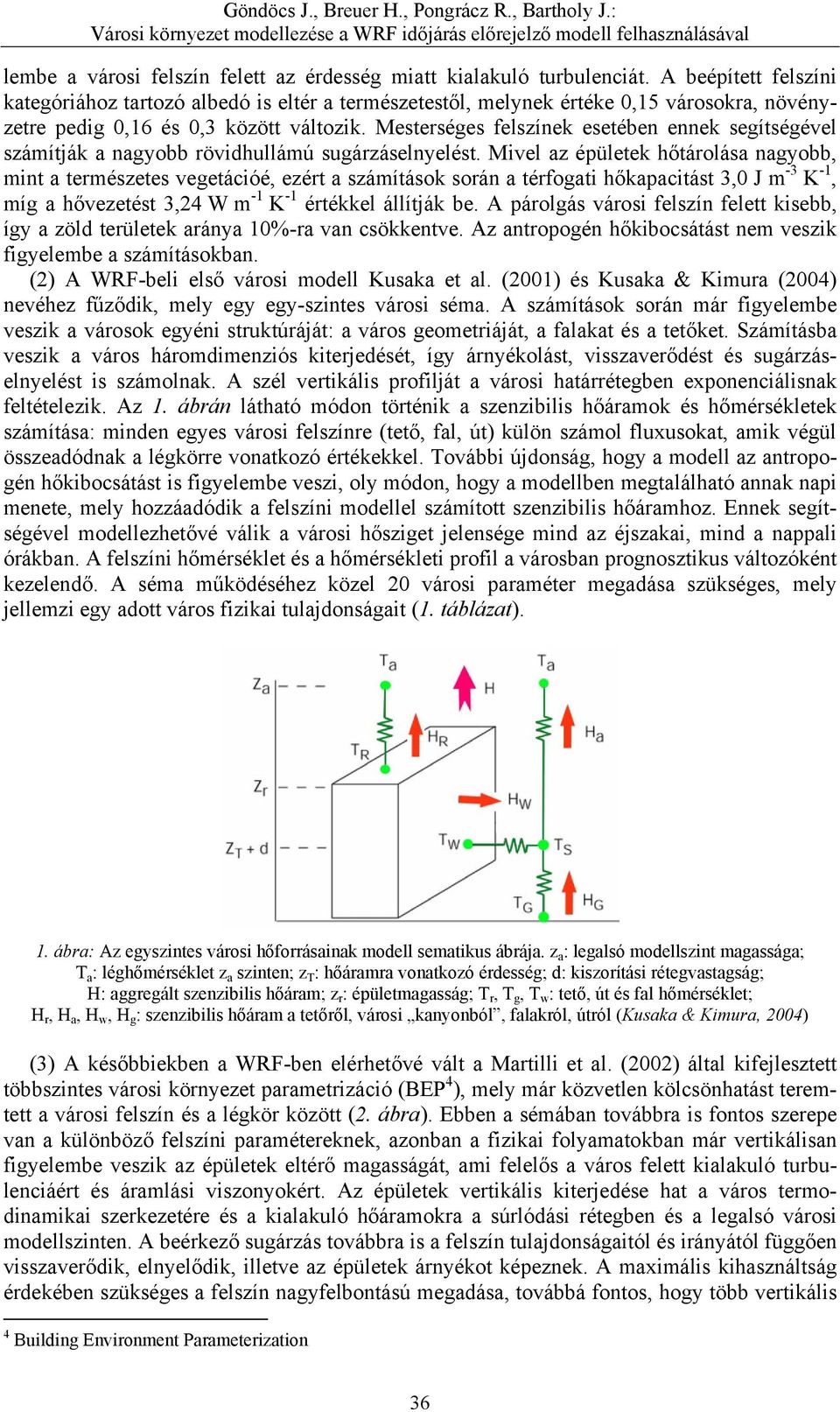 Mesterséges felszínek esetében ennek segítségével számítják a nagyobb rövidhullámú sugárzáselnyelést.