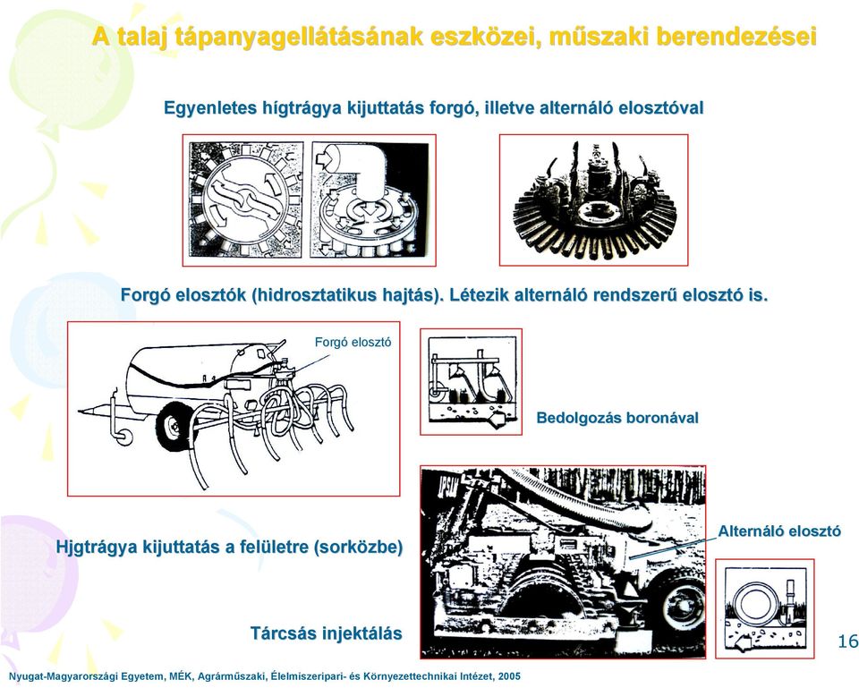 Létezik alternáló rendszerű erű elosztó is.