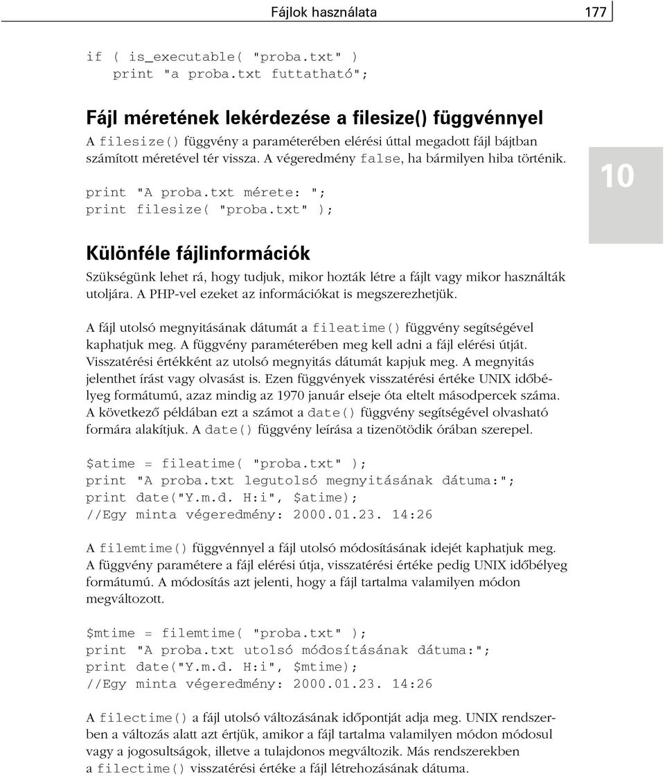 10. ÓRA. Fájlok használata - PDF Ingyenes letöltés