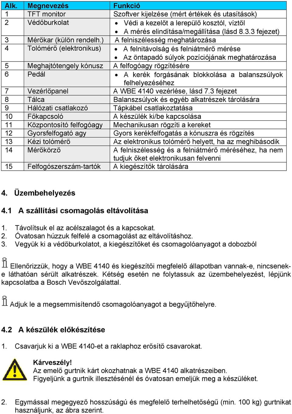 ) A felniszélesség meghatározása 4 Tolómérő (elektronikus) A felnitávolság és felniátmérő mérése Az öntapadó súlyok pozíciójának meghatározása 5 Meghajtótengely kónusz A felfogóagy rögzítésére 6