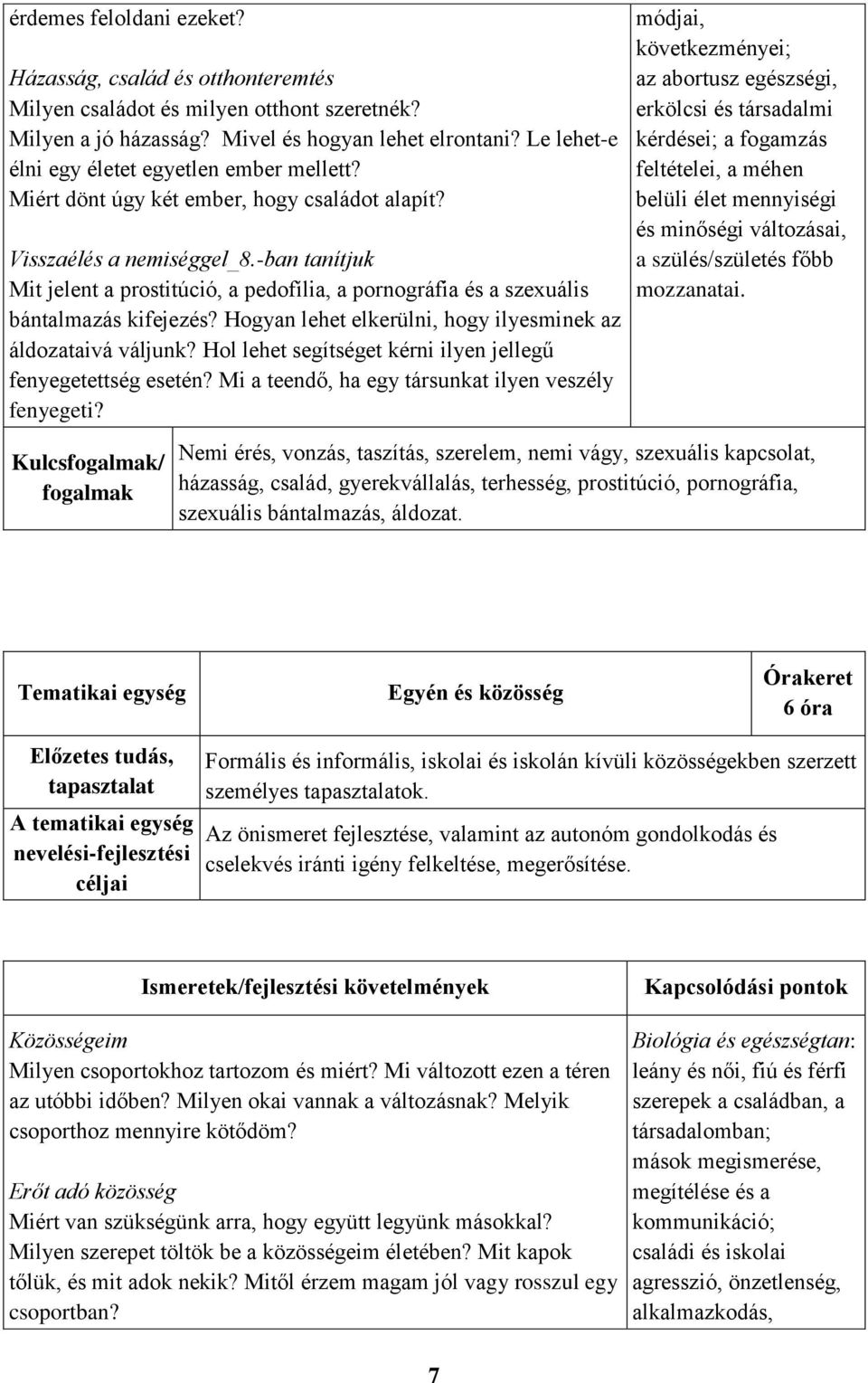 -ban tanítjuk Mit jelent a prostitúció, a pedofília, a pornográfia és a szexuális bántalmazás kifejezés? Hogyan lehet elkerülni, hogy ilyesminek az áldozataivá váljunk?