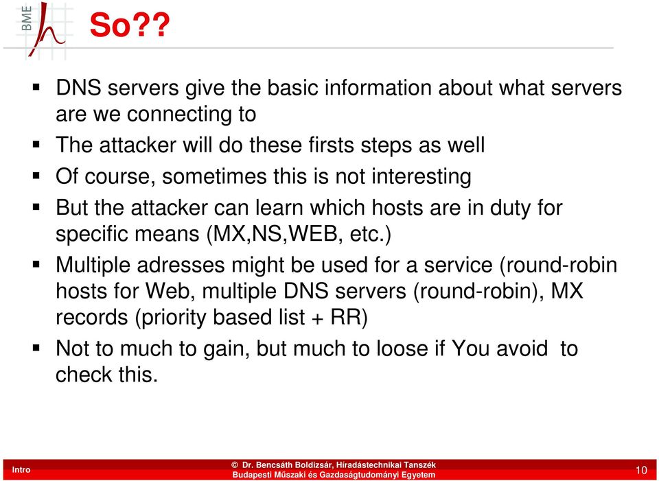 specific means (MX,NS,WEB, etc.