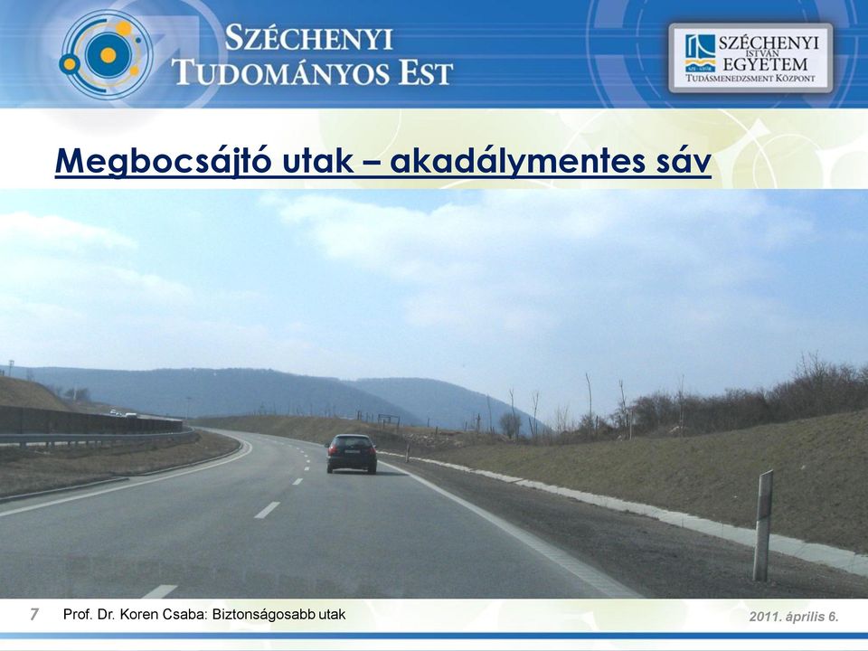 akadálymentes sávval 7 Prof. Dr.