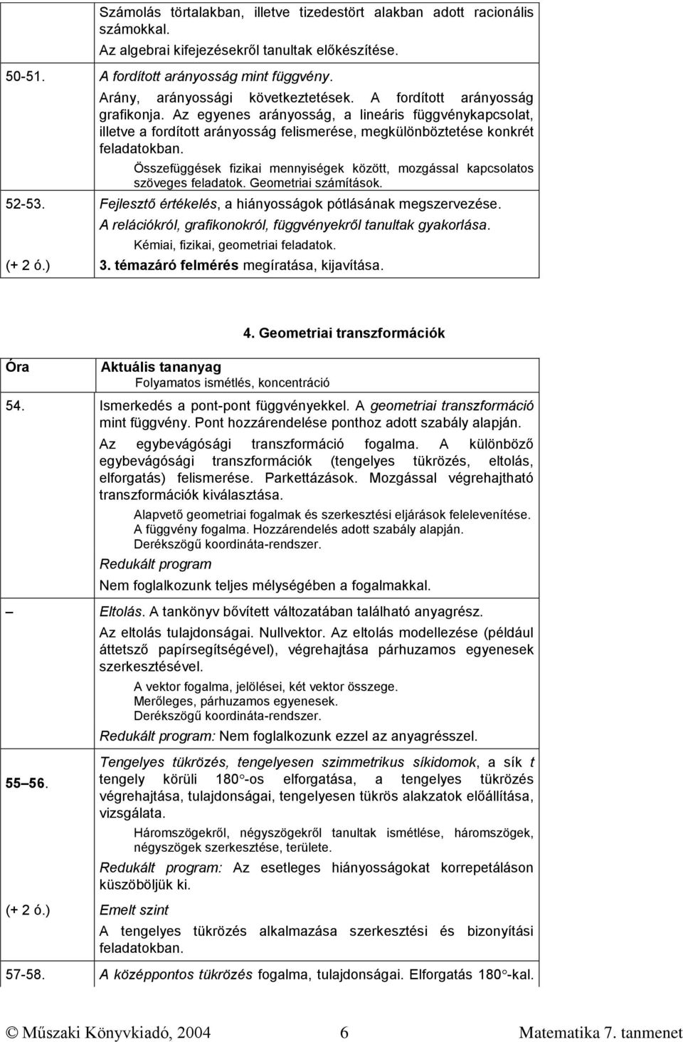 Tanmenetjavaslat 7. osztály - PDF Ingyenes letöltés