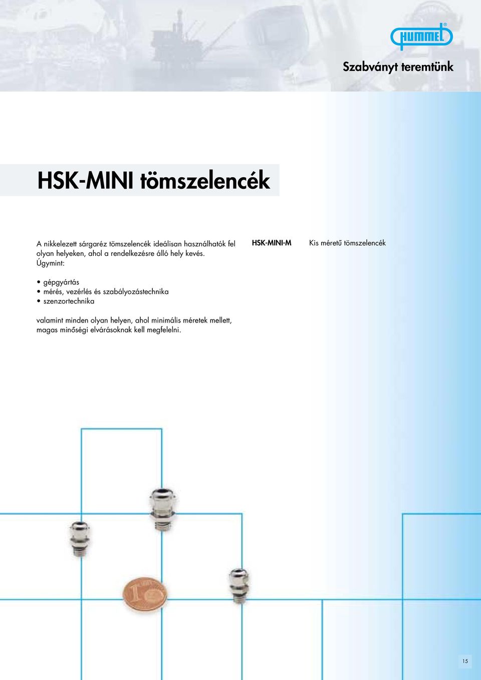 Úgymint: SK-MINI-M Kis méretú tömszelencék gépgyártás mérés, vezérlés és szabályozástechnika