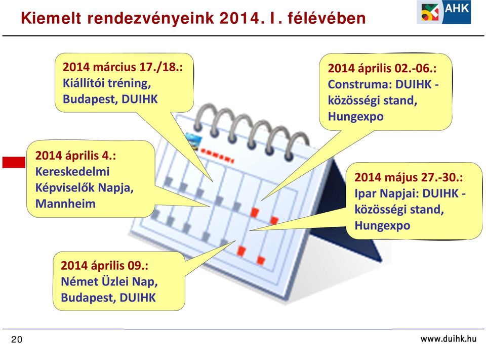 : Construma: DUIHK közösségi stand, Hungexpo 2014 április 4.