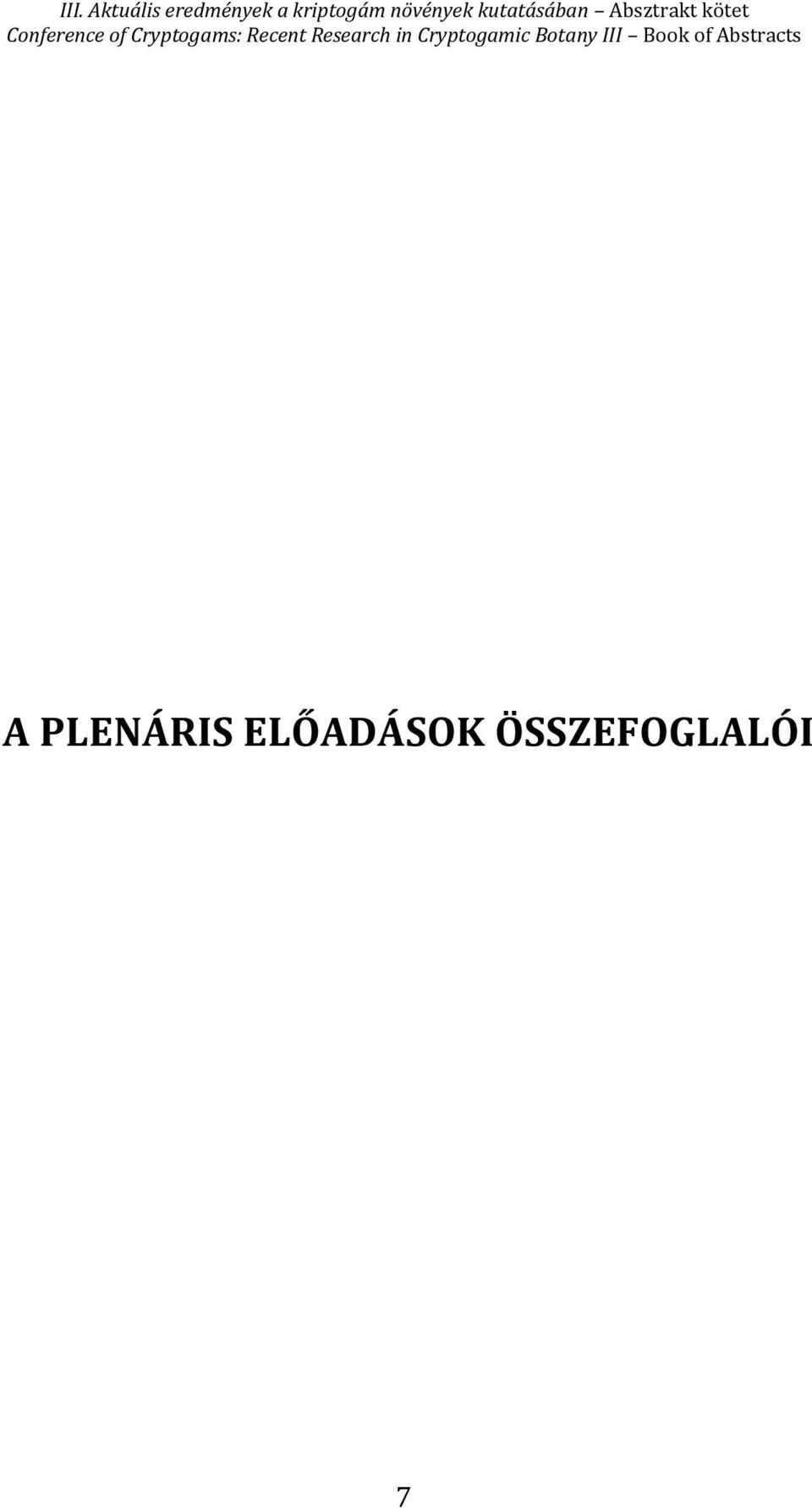 ELŐDÁSOK