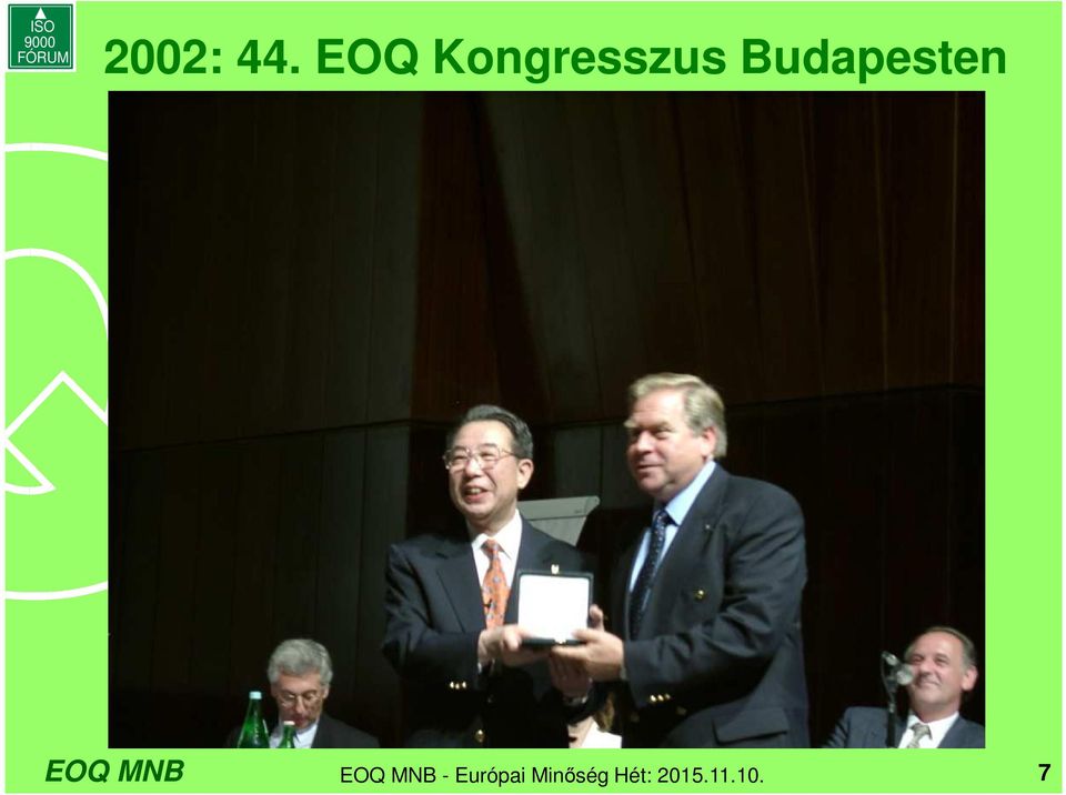 Budapesten EOQ MNB EOQ