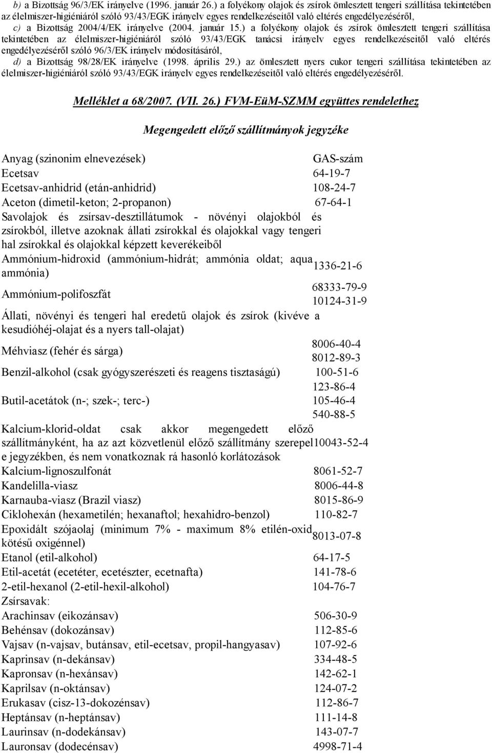 2004/4/EK irányelve (2004. január 15.