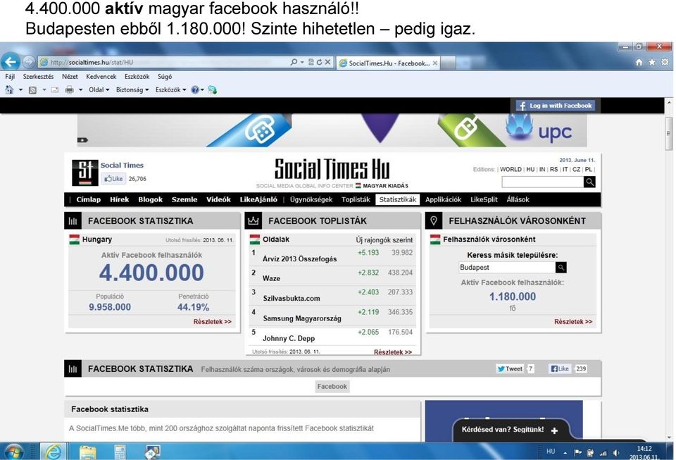 facebook használó!