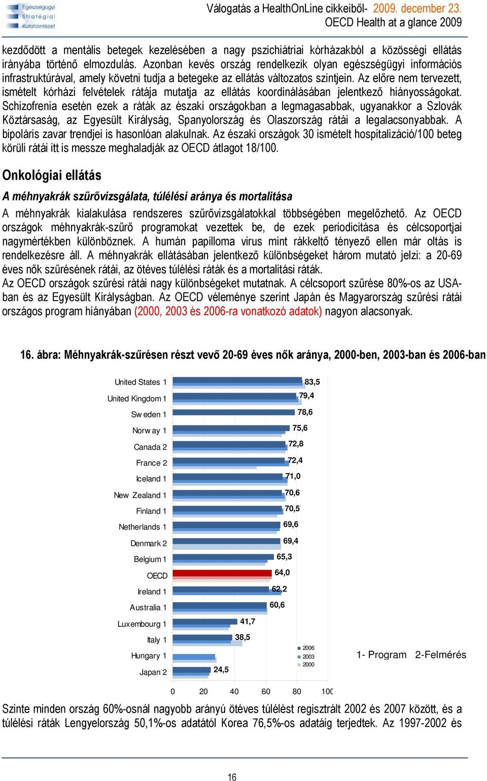 Az előre nem tervezett, ismételt kórházi felvételek rátája mutatja az ellátás koordinálásában jelentkező hiányosságokat.
