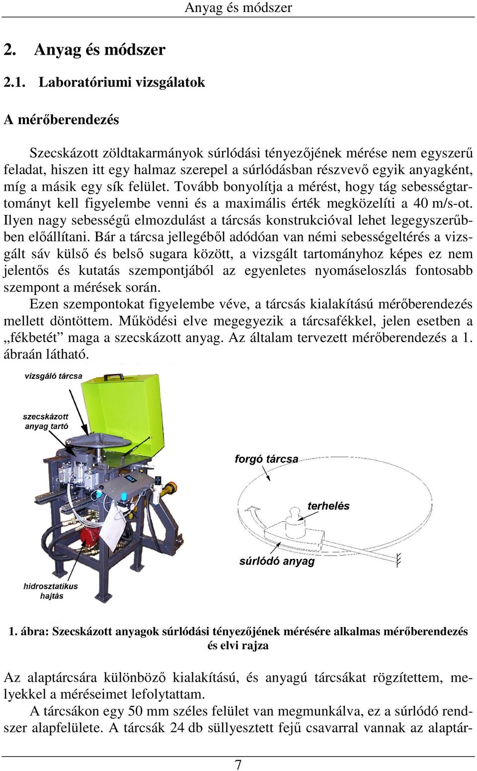 másik egy sík felület. Tovább bonyolítja a mérést, hogy tág sebességtartományt kell figyelembe venni és a maximális érték megközelíti a 40 m/s-ot.