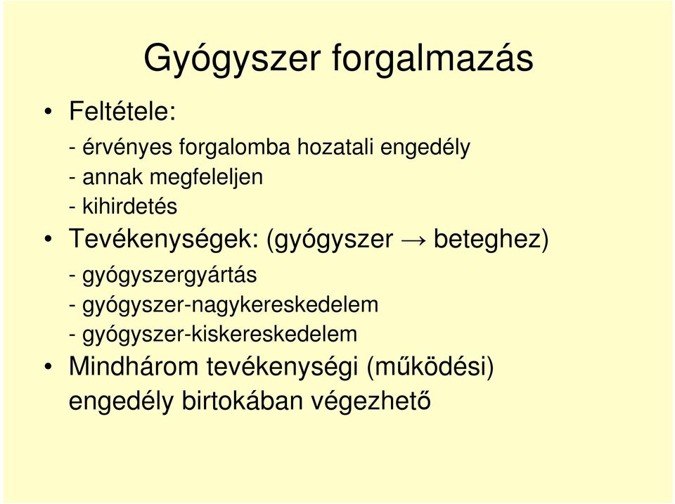 beteghez) - gyógyszergyártás - gyógyszer-nagykereskedelem -