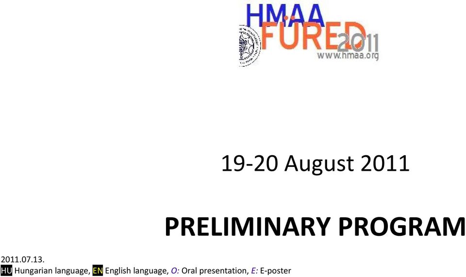English language, O: Oral