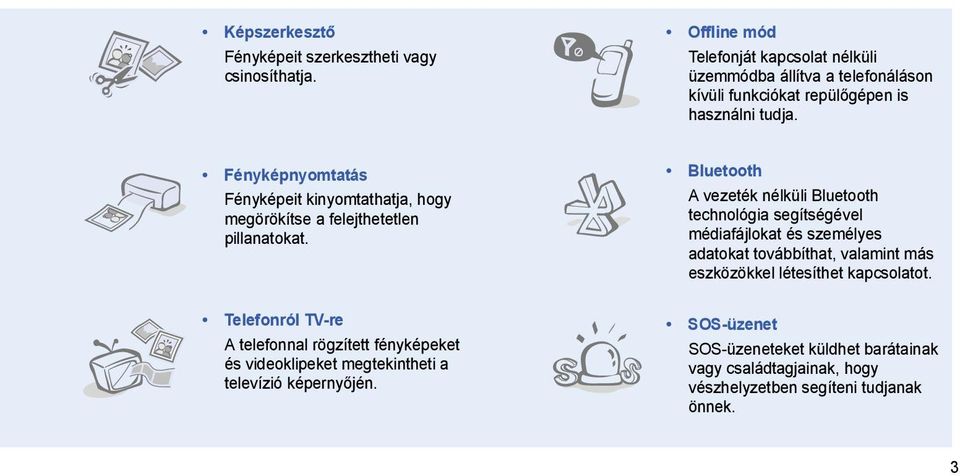 Fényképnyomtatás Fényképeit kinyomtathatja, hogy megörökítse a felejthetetlen pillanatokat.
