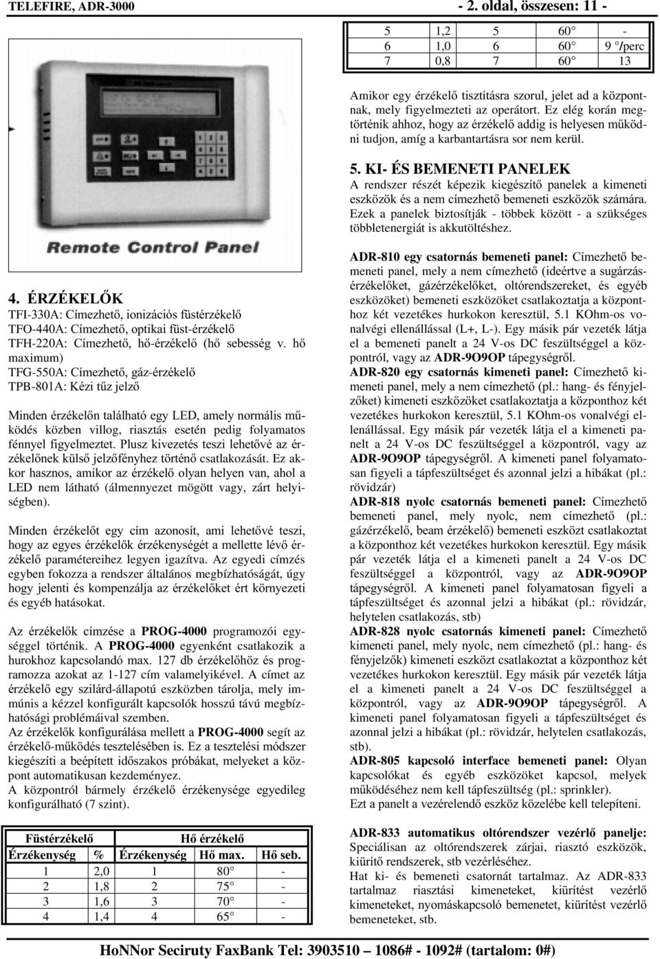 KI- ÉS BEMENETI PANELEK A rendszer részét képezik kihjpv]tw SDQHOHN D NLPHQHWL HV]N ] NpVDQHPFtPH]KHWEHPHQHWLHV]N ] NV]iPiUD Ezek a panelek biztosítják - többek között - a szükséges többletenergiát