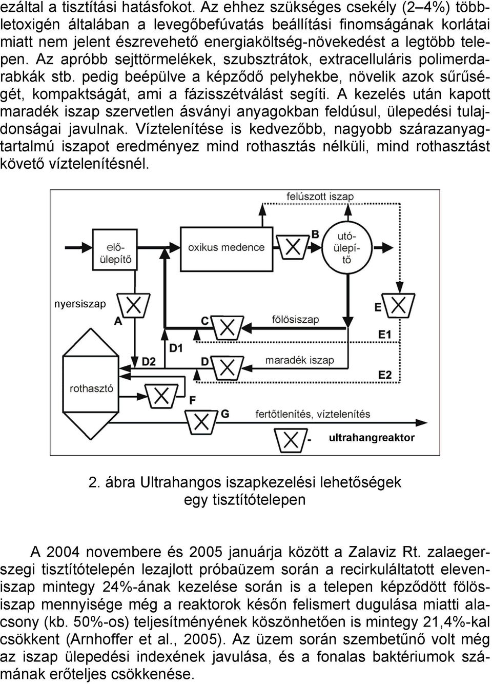 Az apróbb sejttörmelékek, szubsztrátok, extracelluláris polimerdarabkák stb. pedig beépülve a képződő pelyhekbe, növelik azok sűrűségét, kompaktságát, ami a fázisszétválást segíti.