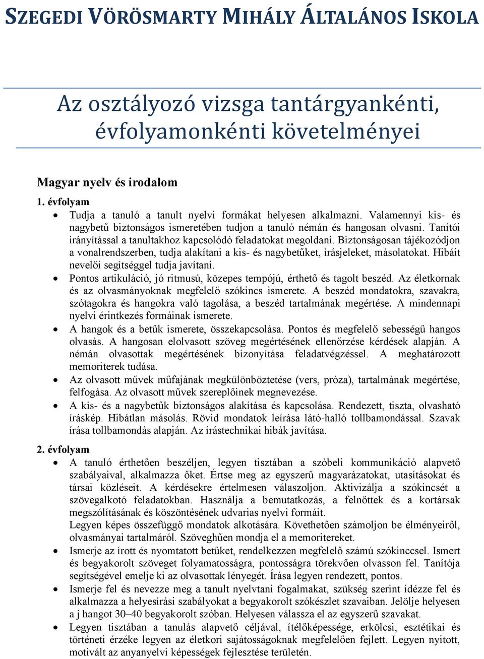 Tanítói irányítással a tanultakhoz kapcsolódó feladatokat megoldani. Biztonságosan tájékozódjon a vonalrendszerben, tudja alakítani a kis- és nagybetűket, írásjeleket, másolatokat.