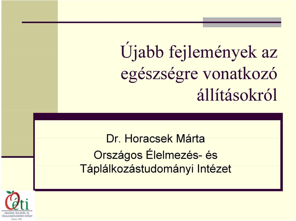 Horacsek Márta Országos