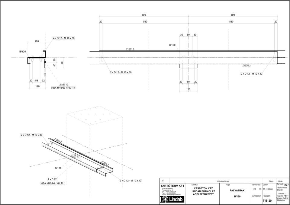 2xD12 20 80 20 2xD12 2xD12- M10x30