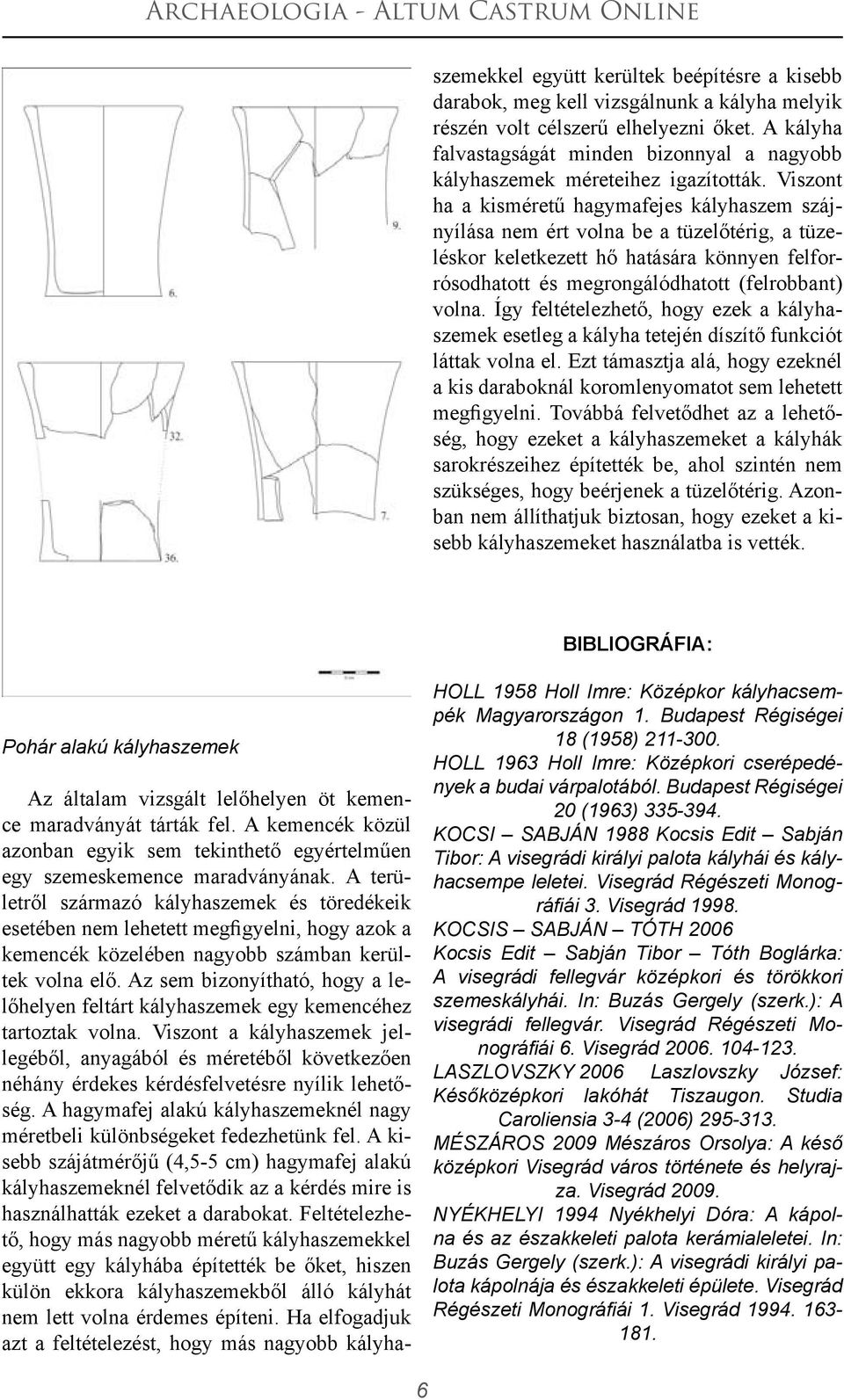 Az sem bizonyítható, hogy a lelőhelyen feltárt kályhaszemek egy kemencéhez tartoztak volna.