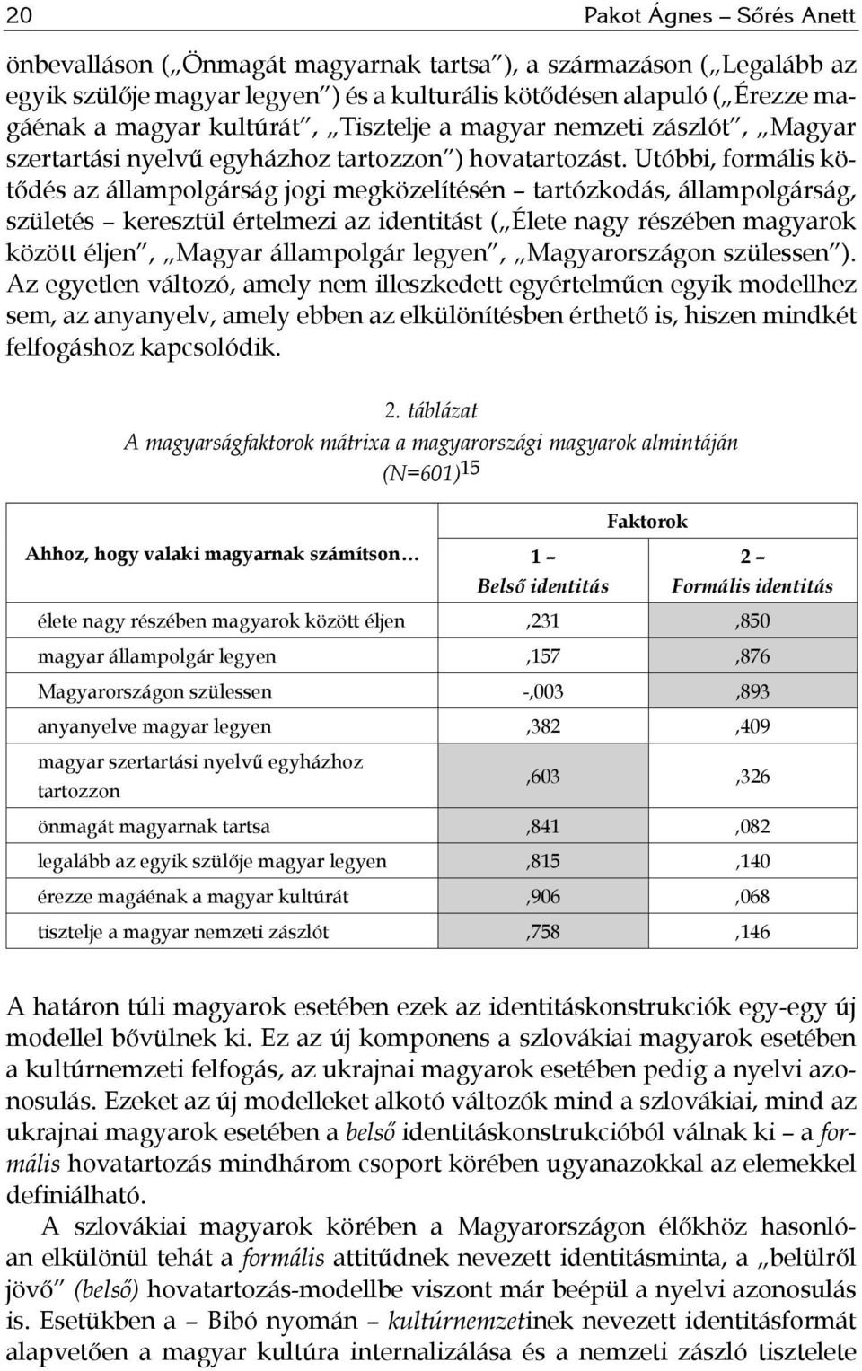 Utóbbi, formális kötődés az állampolgárság jogi megközelítésén tartózkodás, állampolgárság, születés keresztül értelmezi az identitást ( Élete nagy részében magyarok között éljen, Magyar állampolgár